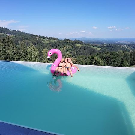 Chalet-Suedsteiermark - Traumhafte Aussicht, Infinity Pool, Privatsphaere, Klima Und De-Luxe Ausstattung Schwanberg Extérieur photo